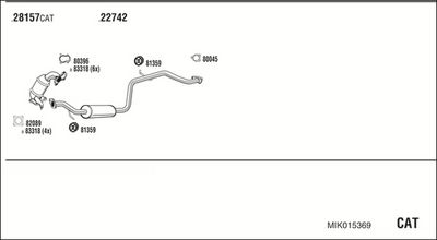 SISTEM DE ESAPAMENT WALKER MIK015369