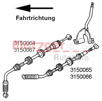 Cable Pull, manual transmission 3150065