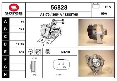 GENERATOR / ALTERNATOR EAI 56828