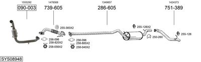Изпускателна система BOSAL SYS08948