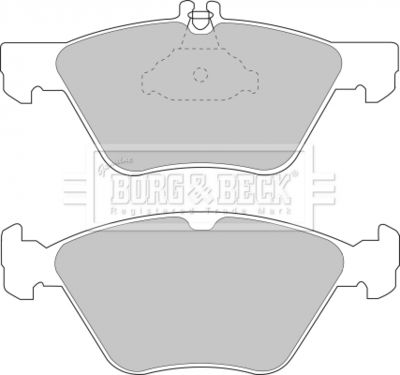 Комплект тормозных колодок, дисковый тормоз BORG & BECK BBP1564 для CHRYSLER CROSSFIRE