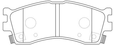 Комплект тормозных колодок, дисковый тормоз FIT FP0889 для KIA CLARUS