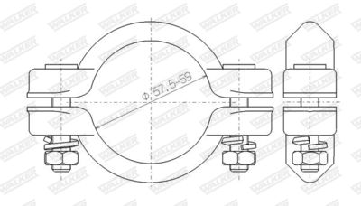 COLIER SISTEM DE ESAPAMENT WALKER 86019 4