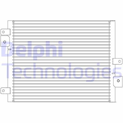 DELPHI TSP0225681 Радиатор кондиционера  для PORSCHE BOXSTER (Порш Боxстер)