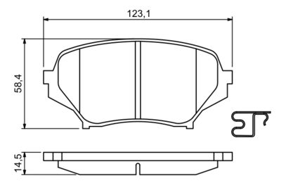 Brake Pad Set, disc brake 0 986 494 188