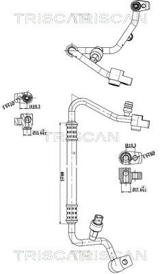 Vysokotlaké / nízkotlaké vedení, klimatizace TRISCAN 9010 16023