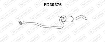 VENEPORTE FD30376 Глушитель выхлопных газов  для MAZDA 121 III (JASM, JBSM) 1.3