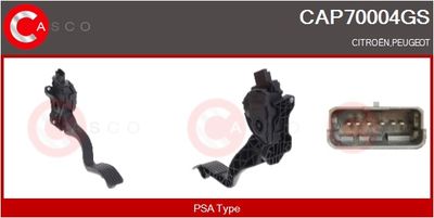 SET PEDALE CONDUCERE CASCO CAP70004GS