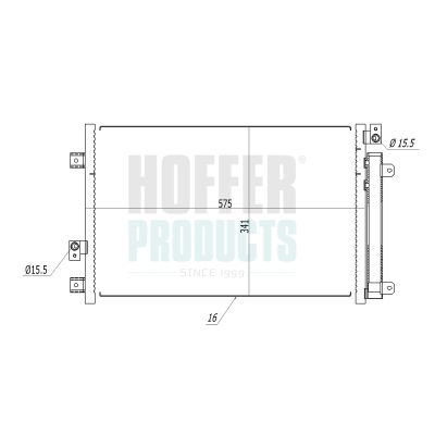 CONDENSATOR CLIMATIZARE HOFFER 991082