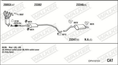 SISTEM DE ESAPAMENT WALKER OPH19724