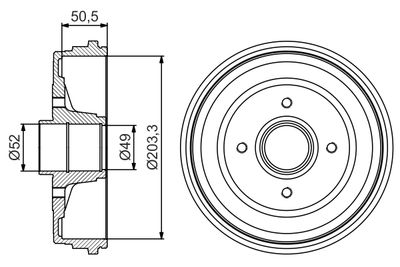 Brake Drum 0 986 477 205