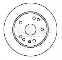 спирачен диск BORG & BECK BBD5881S