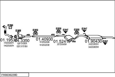 SISTEM DE ESAPAMENT MTS VW0036229D001913