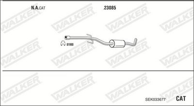 SISTEM DE ESAPAMENT WALKER SEK033677