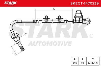 датчик, температура на изгорелите газове STARK SKEGT-1470239
