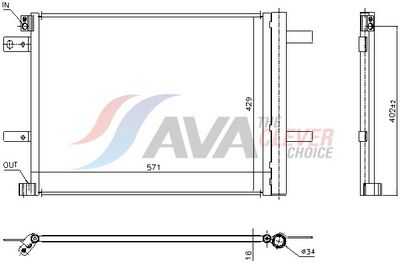 кондензатор, климатизация AVA Clever Choice PE5438D