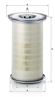 Luchtfilter 406x234x123 past: ZETOR 11641, 11741  LAMBORGHINI 120, 150, 135, 1100, 1300  NEW HOLLAND F 130 DT, F 140, F 140 DT  SAME 140, 160, 120, 135, 150, 180, 200, 110, 115, 130