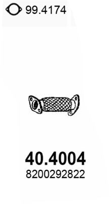 Rura wydechowa ASSO 40.4004