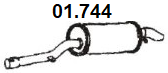 Zadní tlumič výfuku NOVAK 01.744