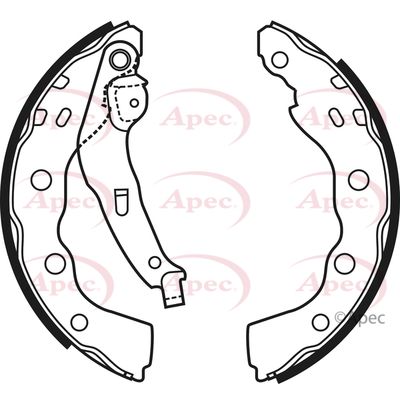 Brake Shoe Set APEC SHU587