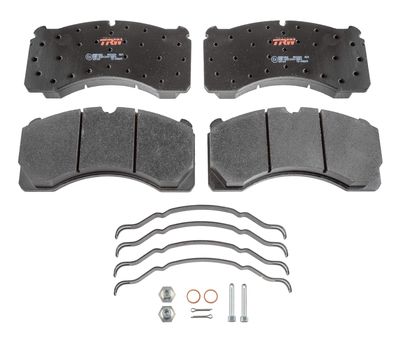 Remblokken set Achter past: MERITOR LM, LMC, TM, TMC