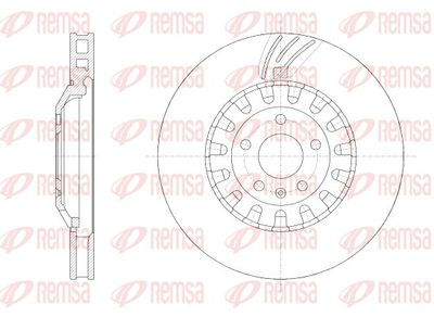 Тормозной диск REMSA 62562.10 для AUDI Q8