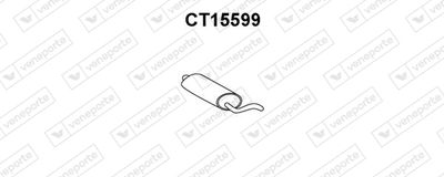 Глушитель выхлопных газов конечный VENEPORTE CT15599 для CITROËN AX