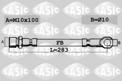 Тормозной шланг SASIC SBH6308 для FIAT RITMO