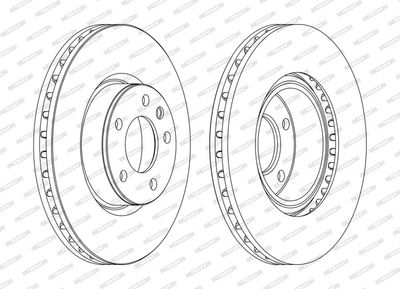 BREMSSCHEIBE FERODO DDF330C 2