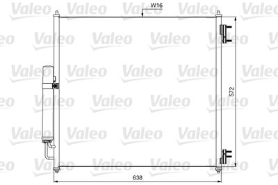 VALEO 814053 Радіатор кондиціонера для LAND ROVER (Ленд ровер)