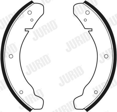 Комплект тормозных колодок JURID 361087J для VW 1500,1600