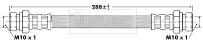 Тормозной шланг BORG & BECK BBH6727 для MAZDA DEMIO
