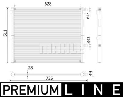 Kylare, motorkylning MAHLE CR 2307 000P