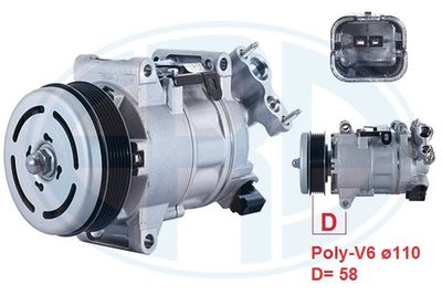 ERA 670167 Компрессор кондиционера для PEUGEOT 3008 SUV (MC_, MR_, MJ_, M4_) 1.2 THP/ PureTech 130 ERA 670167 Компрессор кондиционера для PEUGEOT 3008 SUV (MC_, MR_, MJ_, M4_) 1.2 THP/ PureTech 130