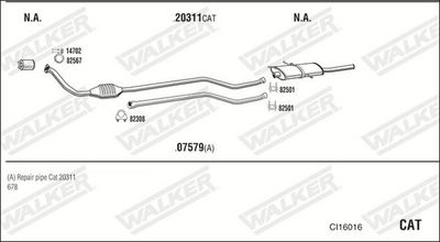 Изпускателна система WALKER CI16016
