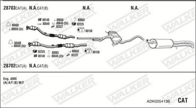 Изпускателна система WALKER ADK005413B