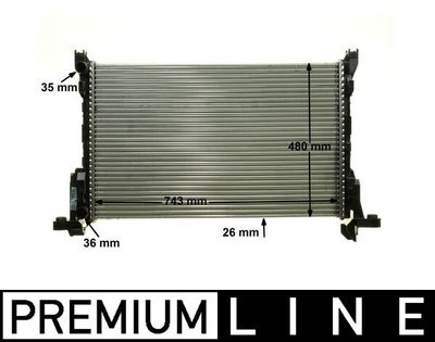 Chłodnica, układ chłodzenia silnika MAHLE CR 85 000P