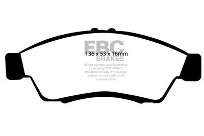 Комплект тормозных колодок, дисковый тормоз EBC Brakes DP21390 для SUZUKI LIANA