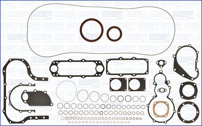 Complete motorpakkingset - carter past: FIAT 1000, 160-XX, 180-XX, 300, FE  HITACHI DX, FR  NEW HOLLAND XXX.90 1.9-D