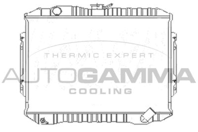 Радиатор, охлаждение двигателя AUTOGAMMA 100593 для MITSUBISHI PAJERO