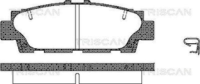 Комплект тормозных колодок, дисковый тормоз TRISCAN 8110 13035 для LEXUS LS