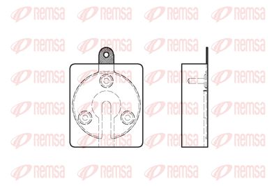 Комплект тормозных колодок, дисковый тормоз REMSA 0059.00 для LANCIA FULVIA