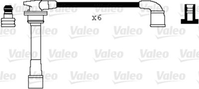 Комплект проводов зажигания VALEO 346003 для HYUNDAI TUCSON