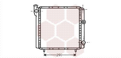 Радиатор, охлаждение двигателя VAN WEZEL 43002040 для RENAULT 9