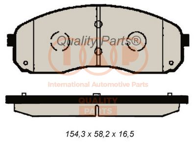 Комплект тормозных колодок, дисковый тормоз IAP QUALITY PARTS 704-21052 для KIA CARNIVAL