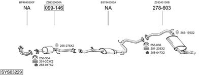 Изпускателна система BOSAL SYS03229