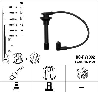 Комплект проводов зажигания NGK 5400 для HONDA PRELUDE