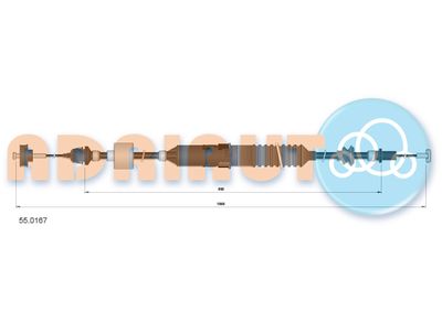 Vajer, koppling ADRIAUTO 55.0167