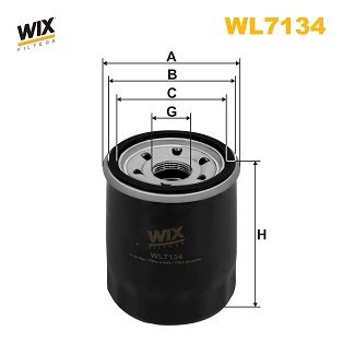 WIX FILTERS WL7134 Масляный фильтр  для GREAT WALL  (Грейтвол Флорид)