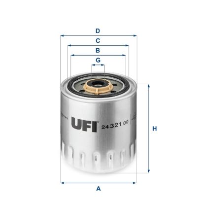 Топливный фильтр UFI 24.321.00 для SSANGYONG ISTANA